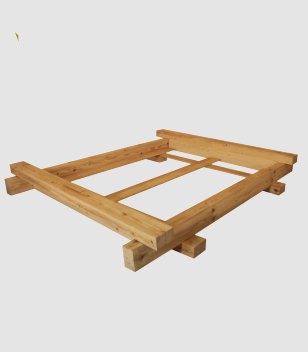 Balkis, das rustikale Balkenbett