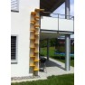 Katzentreppe an Hauswand