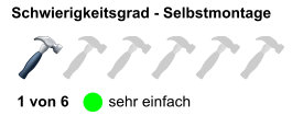 Schwierigkeitsgrad - Selbstmontage Hüsler